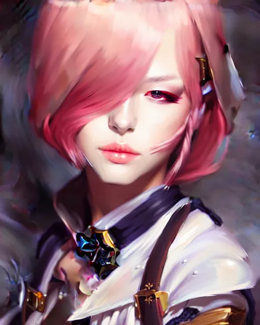 Image similar to a ultradetailed beautiful painting of a stylish battle maid, by wlop, trending on artstation