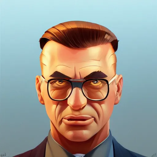 Image similar to face icon stylized minimalist goldfinger, loftis, cory behance hd by jesper ejsing, by rhads, makoto shinkai and lois van baarle, ilya kuvshinov, rossdraws global illumination