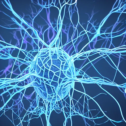 Image similar to 3 d render of neurons connecting and transmitting information