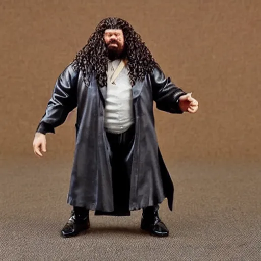 Image similar to hagrid as a wwf hasbro wrestling figure