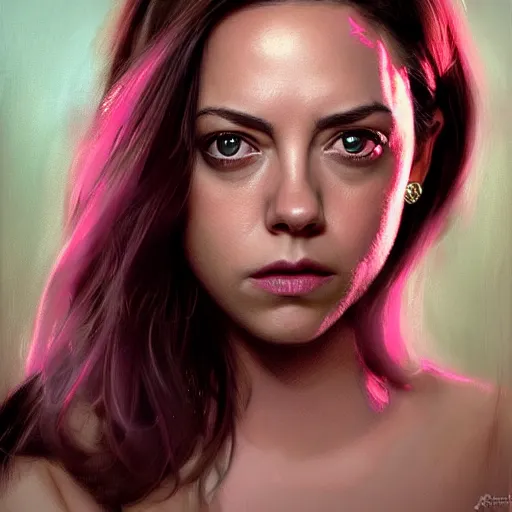 Image similar to pink petals with a ahape of a wonderful aubrey plaza and christina ricci and sarah hyland and mila kunis and olivia newton john, intricate, elegant, highly detailed, wonderful eyes, sweet, digital painting, artstation, concept art, smooth, sharp focus, illustration, art by artgerm and greg rutkowski and concept art