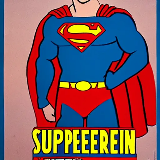 Prompt: a movie poster of superman