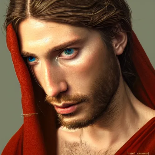 Prompt: intricate beautiful hyperreal portrait of lizard jesus, close up shot, 8 k, art by irakli nadar, hyperrealism, hyperdetailed, ultra realistic