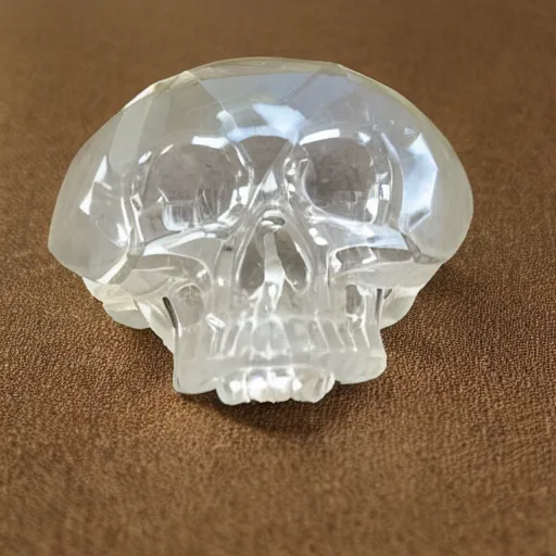 Prompt: Quartz Rock Crystal Crystal Skull