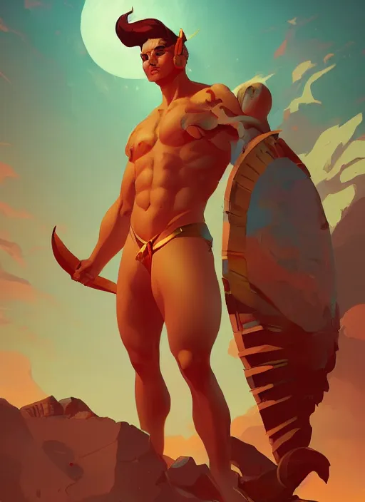 Prompt: The Greek God Apollo with armor, in the Style of Artgerm and Charlie Bowater and Atey Ghailan and Mike Mignola, vibrant colors and hard shadows and strong rim light, Comic Cover Art, plain background, trending on artstation