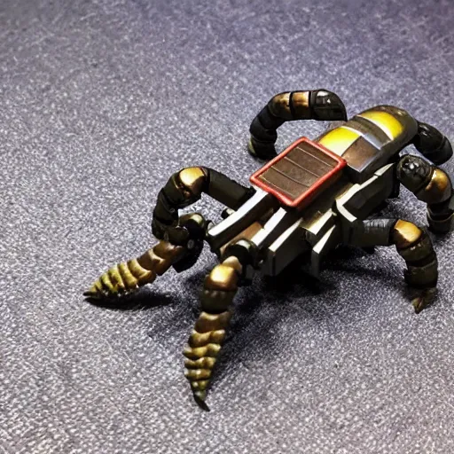 Image similar to a clash royale unit of a mechanical scorpion