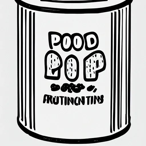 Prompt: illustration of a poo tin