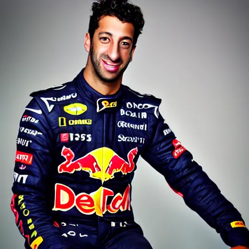 Prompt: daniel ricciardo, dream job, professional portrait, photo