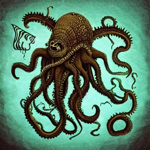 Prompt: “lovecraftian kraken”