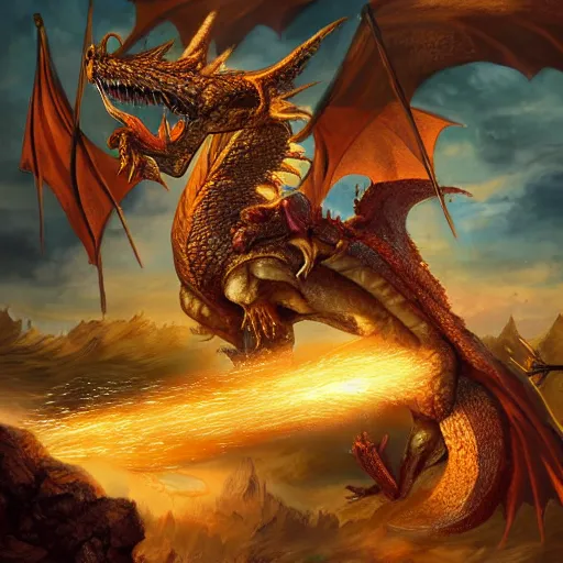 Image similar to a loaf of bread fighting a dragon, digital art, epic, well detailed