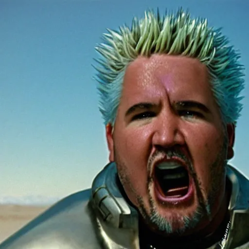 prompthunt: Guy Fieri in Star Wars, Jedi Knight, blue light saber