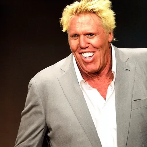 Image similar to gary busey with fat face