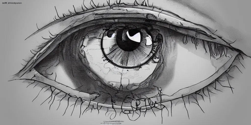 Image similar to detailed eye, neurophysiology, trending on artstation