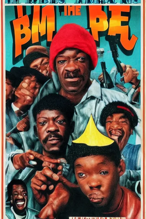 Prompt: poster the movie 1 9 8 8 ussr don't be a menace to south central while drinking your juice in the hood, perfect symmetrical eye, russian hat ushankas