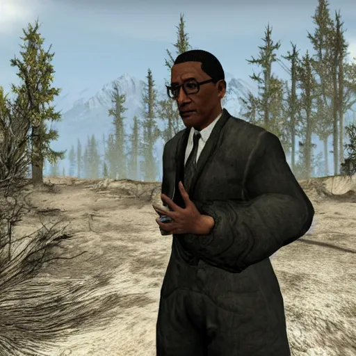 Image similar to in - game screenshot of gustavo fring in skyrim