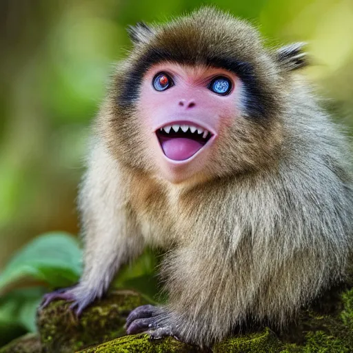 Prompt: national geographic photo of mankey, pokemon in the wild, intricate, portrait, 8 k highly professionally detailed, hdr, award winning