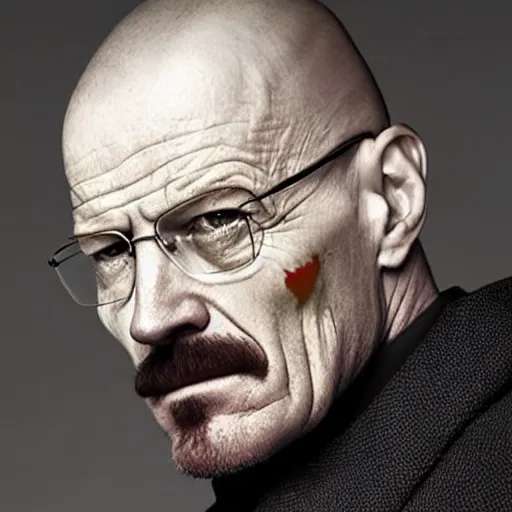 Prompt: walter white casted as the joker