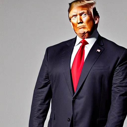 Prompt: Trump played by the Rock, Dwayne the Johnson had to get fat for this, upcoming film, photoshoot