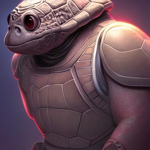 Image similar to aged turtle, sci - fi, charming, pixar splash art, art by artgerm, intricately detailed, highly detailed, trending on artstation, 4 k, wallpaper - 1 0 2 4