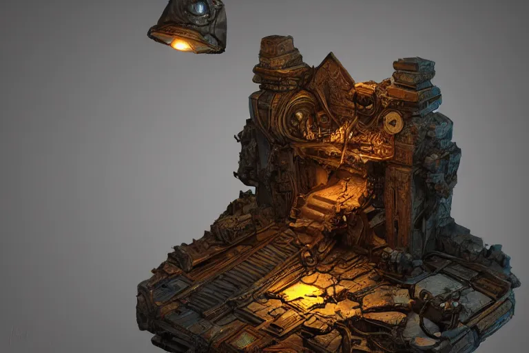 Image similar to magical artifact, small, intricate, artstation, dramatic lighting