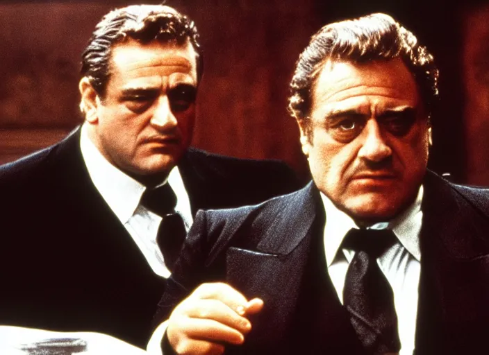 Image similar to film still of John Goodman!!!!!! as Vito Corleone in The Godfather 1972