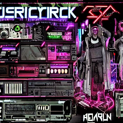 Image similar to cyberpunk bands