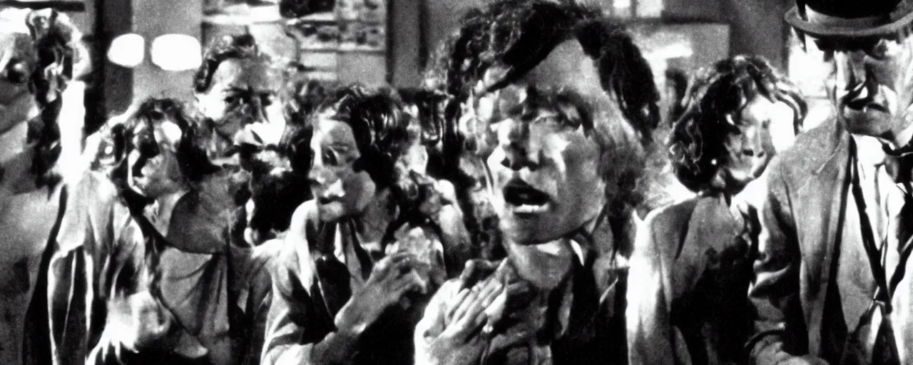 Image similar to invasion of the body snatchers from 1920 by walter murnau, black and white, cinestill,