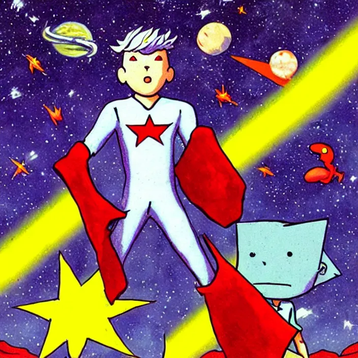 Prompt: starman from earthbound