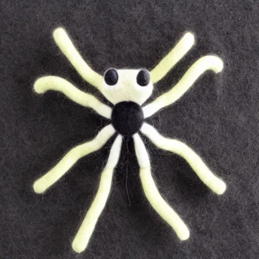 Prompt: closeup spider, very detailed felt plushie, official product image, white studio