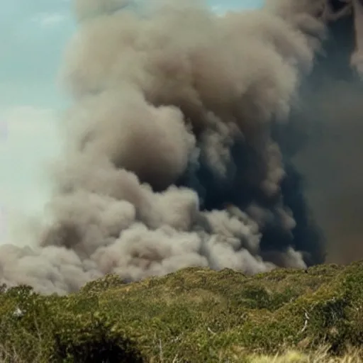 Image similar to still photo of the smoke monster from the television show called lost. realistic, highly detailed, 8 k, cinematic