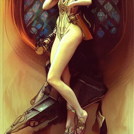 Prompt: amazing lifelike award winning pencil illustration of quistis trepe ff 8 trending on art station artgerm greg rutkowski alphonse mucha cinematic