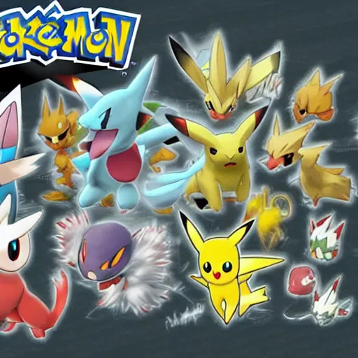 Image similar to New Pokémon concept art, digital art, leaked image,