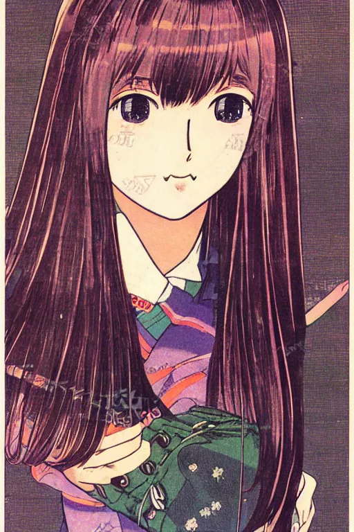 Prompt: 1970s shoujo manga girl by Riyoko Ikeda, takemiya keiko