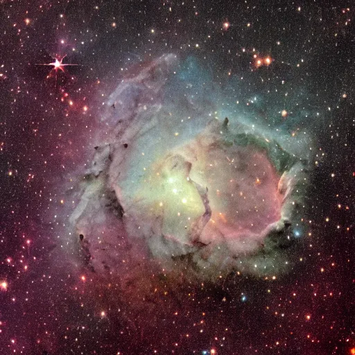 Image similar to high quality astrophotography, highly detailed, deep space nebula