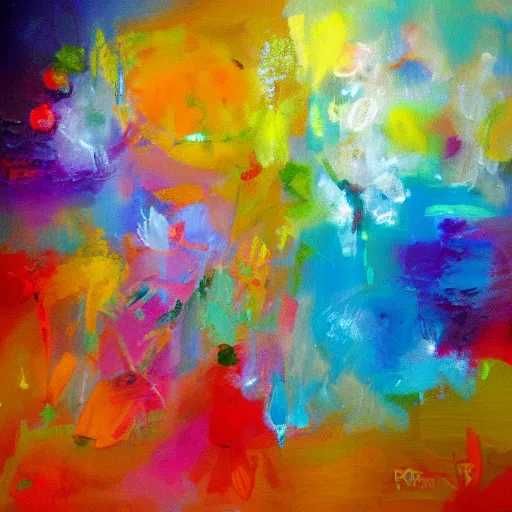 Image similar to happiness abstract painting