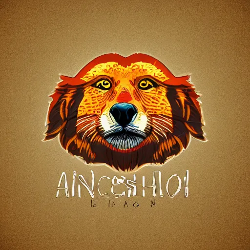 Prompt: professional digital art logo of an animal, no background, two tone colors