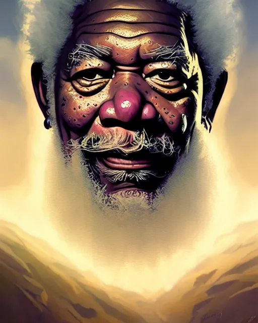 Prompt: highly detailed portrait, morgan freeman as zeus, greek mythology, stephen bliss, unreal engine, fantasy art by greg rutkowski, loish, rhads, ferdinand knab, makoto shinkai and lois van baarle, ilya kuvshinov, rossdraws, tom bagshaw, global illumination, radiant light, detailed and intricate environment