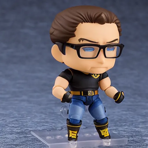 Image similar to jean - claude van damme nendoroid