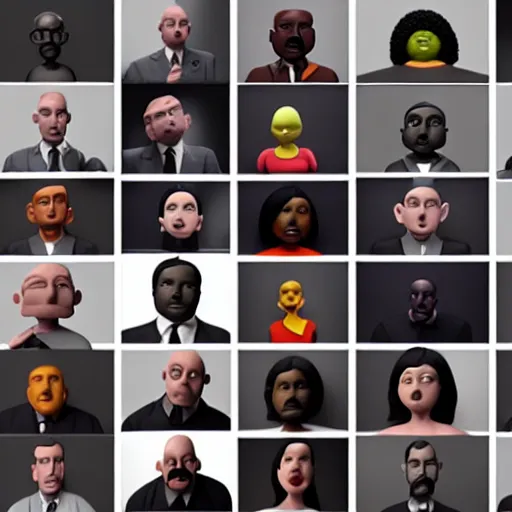 Image similar to mandatory diversity training claymation by jan svankmejer, hyperrealistic, aesthetic, masterpiece