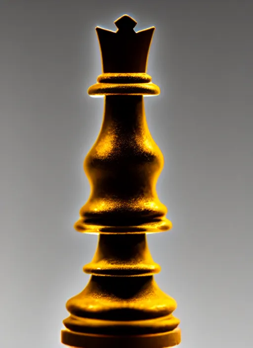 Image similar to ( queen chess piece by jonathan monk, bioluminescent, sharp focus, photorealism, soft diffuse autumn lights, some sun light ray, dark room wall, canon 5 d 5 0 mm lens