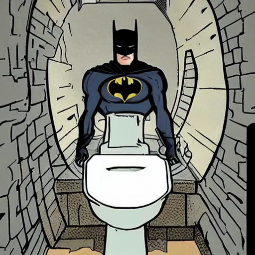 Image similar to batman's toilet