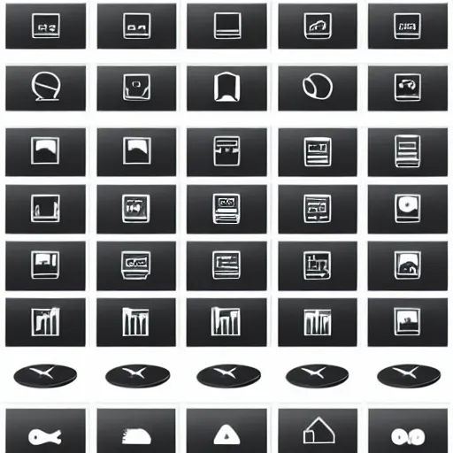 Prompt: a set of stock chart icons vector asset pack