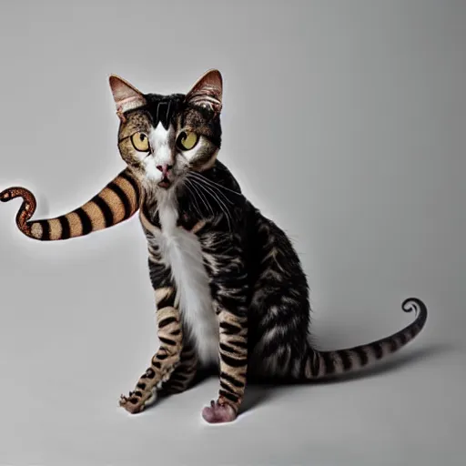 Prompt: an octopus - cat - hybrid, animal photography