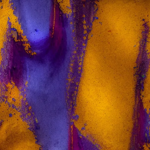 Image similar to abstract, blue, purple, yellow, burnt umber, nice composition