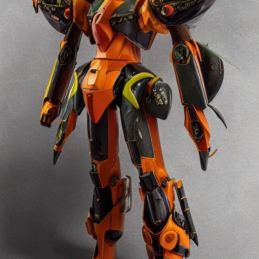 Image similar to futuristic hydnora africana mecha subterranean plant body, sepals forming helmet, floral details, hydnora africana, 8 k hd resolution, barbatos gundam with floral inlay, bandai box art, star wars, makoto kobayashi, frank gehry, raymond swanland