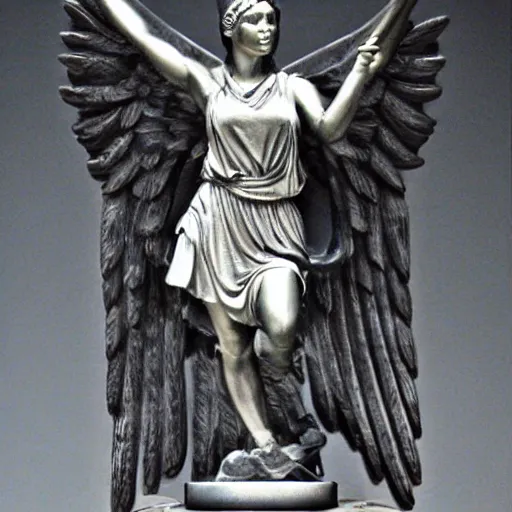 A colossal 1880s neoclassical copper sculpture of the