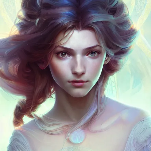 Prompt: Isabella, child of light, highly detailed, digital painting, artstation, concept art, smooth, sharp focus, illustration, Unreal Engine 5, 8K, art by artgerm and greg rutkowski and alphonse mucha