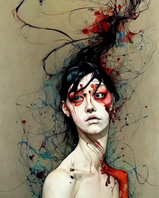 Image similar to there is ugliness in beauty, but there is also beauty in ugliness. in the style of adrian ghenie, esao andrews, jenny saville, edward hopper, surrealism, dark art by james jean, takato yamamoto