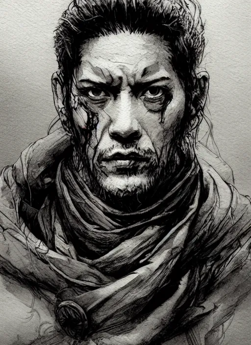 Image similar to portrait, Anarchistic Monk, watercolor, dramatic lighting, cinematic, establishing shot, extremly high detail, foto realistic, cinematic lighting, pen and ink, intricate line drawings, by Yoshitaka Amano, Ruan Jia, Kentaro Miura, Artgerm, post processed, concept art, artstation, matte painting, style by eddie mendoza, raphael lacoste, alex ross