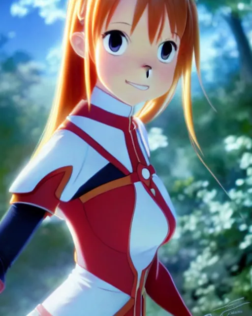 Prompt: pixar movie still photo of asuna from sao, asuna by a - 1 pictures, by greg rutkowski, gil elvgren, enoch bolles, glossy skin, pearlescent, anime, very coherent, maxim magazine, trending